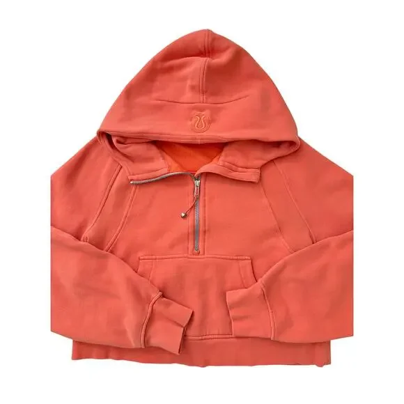 lululemon warm coral 1/2 zip scuba hoodie - size XS/S - Picture 2 of 5